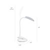 Simple Designs Flexi LED Rounded Clip Light, Gray LD2021-GRY